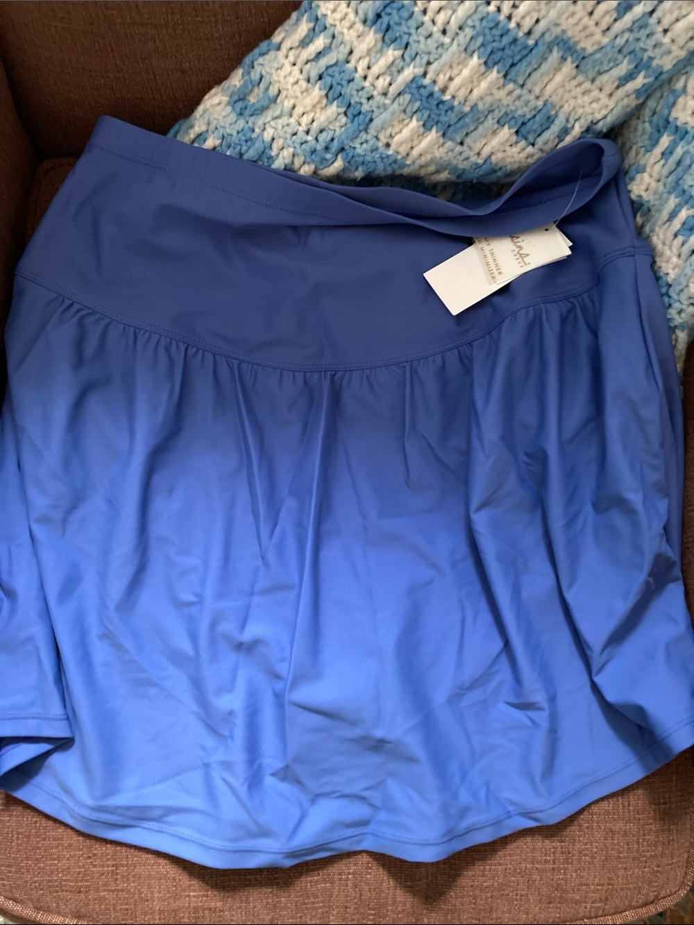 Raisins Blue Circle Skater Skirt